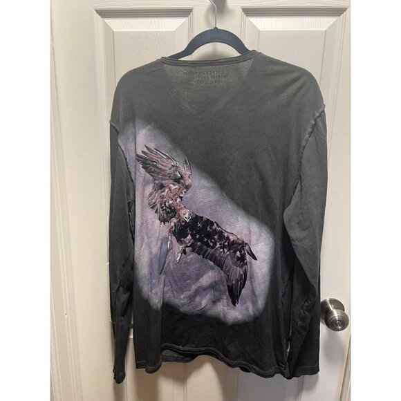 Conservation Robert Comstock Birds of Prey Grey V-Neck Sz XL - Picture 3 of 9